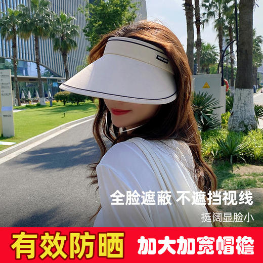 【空顶防晒帽❗️可折叠大帽檐防晒帽】夏季新款空顶太阳帽，比冬天还凉快，遮脸防紫外线女帽子 商品图2