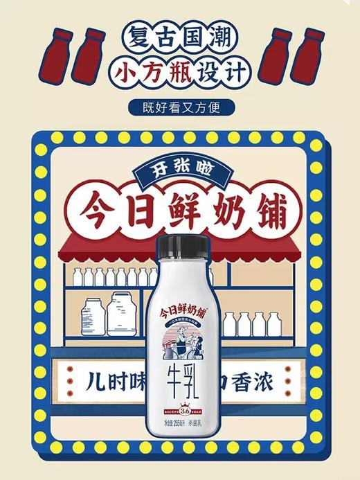 直降10元！【今日鲜奶铺】能挂壁的鲜牛奶 纯正牧场奶源 100%生牛乳 奶香浓郁 入口丝滑香甜 牛奶 商品图1