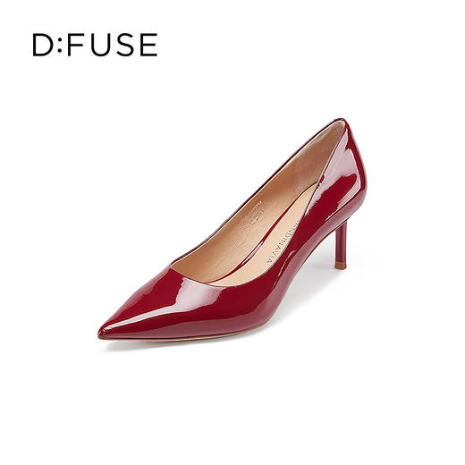 DFuse迪芙斯秋季新款漆皮尖头细跟高跟鞋OL职业单鞋DF31111114 商品图4