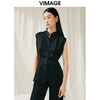 VIMAGE纬漫纪夏季新款通勤气质显瘦百搭无袖衬衣V1909518 商品缩略图3