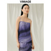 VIMAGE纬漫纪夏季新款气质渐变色小众设计吊带小上衣V1913531 商品缩略图0