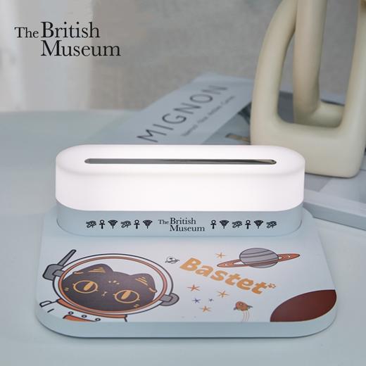 大英博物馆盖亚·安德森猫和她的朋友们系列 萌猫太空喵无线充伴睡小夜灯摆件 商品图0