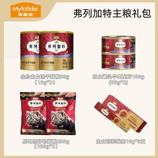 弗列加特98%高肉含量成猫幼猫主粮礼包 商品图1