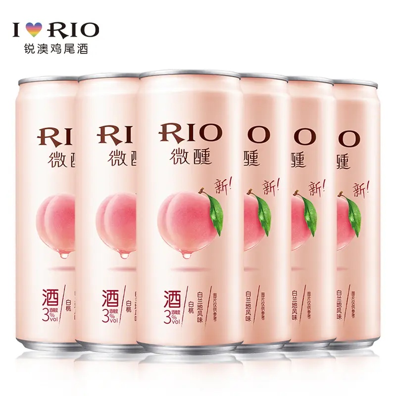 锐澳（RIO）微醺系列组合 330ml*24（乳酸菌*12+白桃*12）