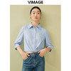 VIMAGE纬漫纪夏季新款百搭小众设计感短款衬衣衬衫V1909517 商品缩略图0
