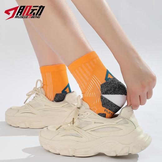 肌动725御能新品短筒薄款户外专业马拉松竞速压缩男跑步袜防滑耐磨女越野压缩袜 商品图8