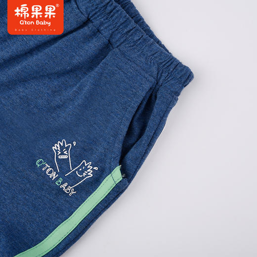 棉果果夏季新品男童男宝针织九分裤裤子M212200223301 商品图4