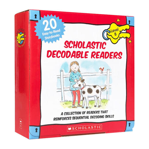 英文原版 Scholastic Decodable Readers Box Set Level B 学乐自然拼读初级盒装20册 儿童启蒙学习英语分级绘本 英文版 商品图0