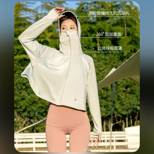 【蕉X同款❗️黑胶披肩斗篷式防晒服】UPF50+防晒衣女夏季新款冰丝透气连帽防晒服防紫外线斗篷宽松外套防晒帽夏日 商品图1