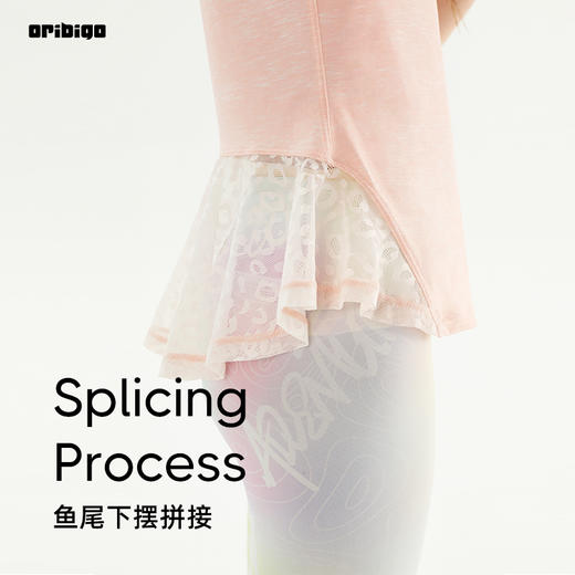 oribigo 儿童女款美人鱼尾短袖T恤 商品图2