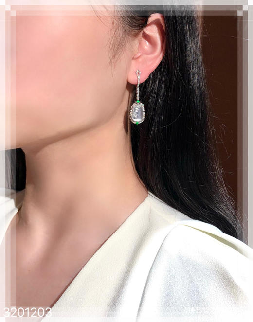 3201203，玻璃如意耳坠。具体价格微信咨询 商品图4