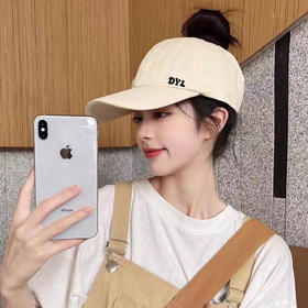 【巨显脸小空顶帽❗️百搭高马尾棒球帽】逛街出行夏季新款户外遮阳大檐帽韩版百搭高马尾棒球帽