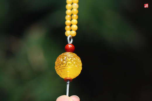 蜜蜡【回纹珠】项链 商品图3