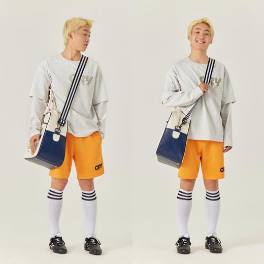 cryingcenter 假两件宽松舒适圆领滑板造型长袖tee 商品图1