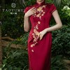 3楼 陶玉梅醋酸缎绣(繁花似锦)旗袍 商品缩略图4