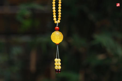 蜜蜡【回纹珠】项链 商品图4