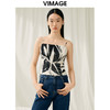 VIMAGE纬漫纪夏季新款印花时尚气质吊带小上衣V1913527 商品缩略图0