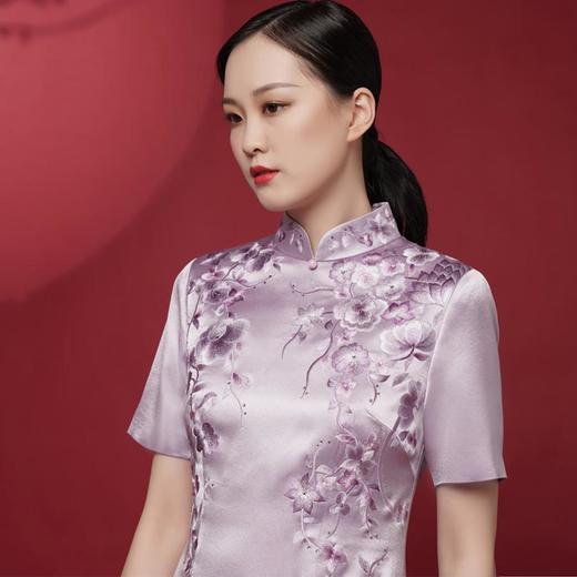 3楼 陶玉梅醋酸缎面刺绣礼服旗袍 商品图4