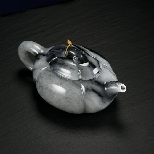 和田玉（青花）玉壶--海棠壶（宋鸣放6610）300.547G 商品图2