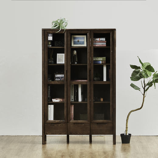 【家具】三门书柜 维克 商品图1