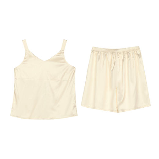 都市丽人哑光弹力色丁薄无袖家居服睡衣LH32E1 商品图6