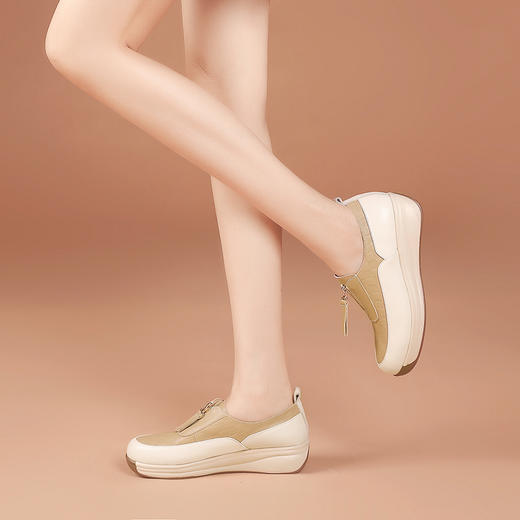 春季新款，真皮撞色时尚单鞋BZ-E65-13 商品图2