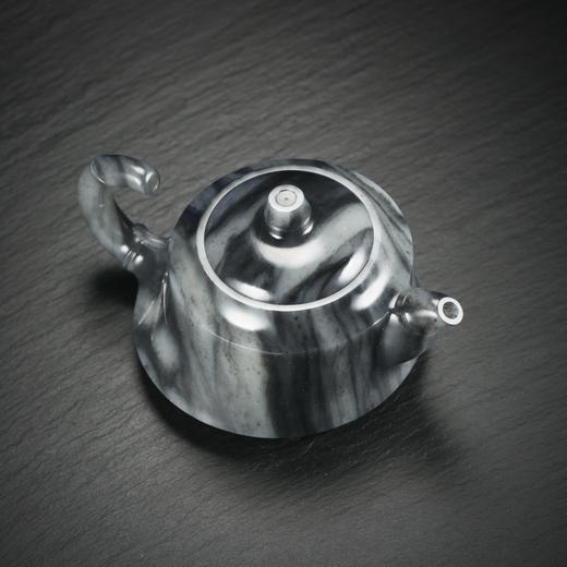 和田玉（青花）玉壶--竹节壶（宋鸣放6607）211.61g 商品图2