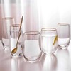 【好物推荐】大容量金边水晶玻璃杯INS思慕雪杯蛋形透明水杯 商品缩略图0