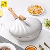 卡特马克炒锅贝壳锅麦饭石色不粘锅家用炒菜煤气灶电磁炉明火送礼物厨锅具 珠光白(30CM) 商品缩略图1