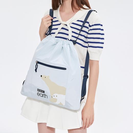 BBC EARTH熊猫北极熊 男女通用卡通萌趣出行多功能束口运动背包 商品图3