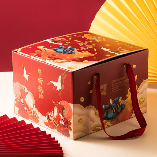 松发陶瓷牛转乾坤4头2人份碗2+合金筷2+利是封6 商品图5