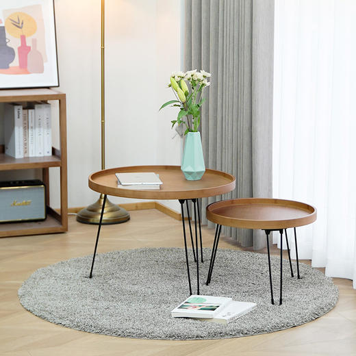 祥福 圆梦床头小桌子可折叠桌宿舍小圆桌茶几阳台零食桌子学生桌游戏桌户外便携式桌 商品图5