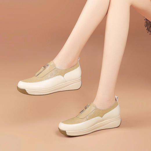 春季新款，真皮撞色时尚单鞋BZ-E65-13 商品图0