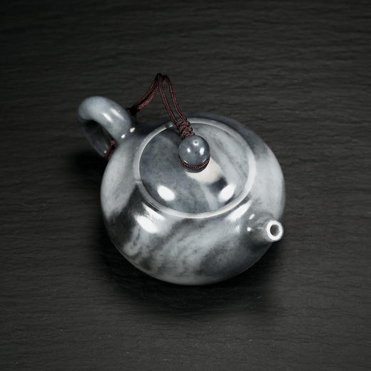 和田玉（青花）玉壶--圆壶（宋鸣放6605）125.31g 商品图3