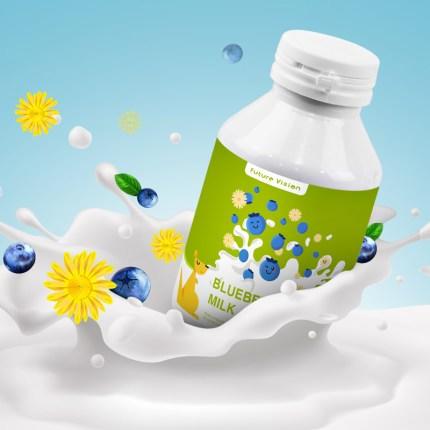 澳洲原装进口 蓝莓味咀嚼奶片糖 商品图1