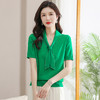 冰丝针织衫t恤薄款上衣，蝴蝶结洋气减龄小衫CC-101-91243 商品缩略图1