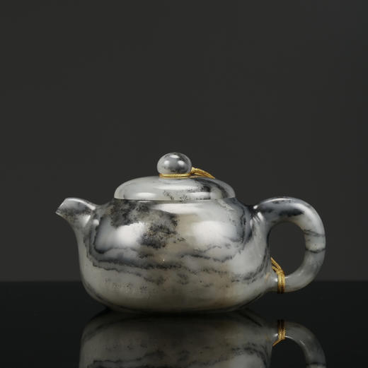 和田玉（青花）玉壶--圆壶（宋鸣放6604）147.09g 商品图3