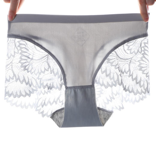 【第二件0元！斩男系蕾丝内裤】可爱甜美少女风，性感无痕冰丝低腰内裤女，性感镂空蕾丝石墨烯kan菌底档，舒适透气无感，清新少女士三角裤 商品图4