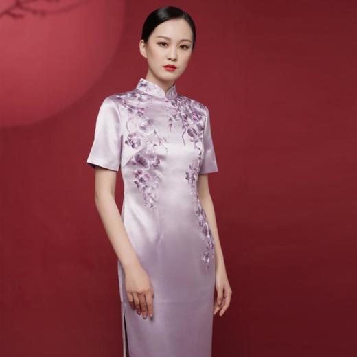 3楼 陶玉梅醋酸缎面刺绣礼服旗袍 商品图2