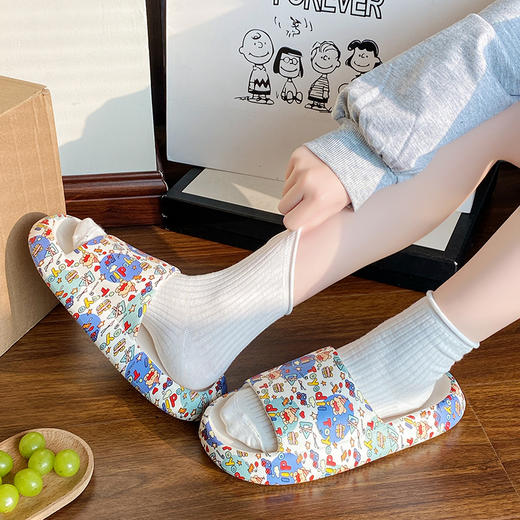 【踩屎感拖鞋，久穿不累！防滑防臭】踩屎感拖鞋，女夏家用防滑女鞋厚底拖鞋外穿居家鞋子 商品图0