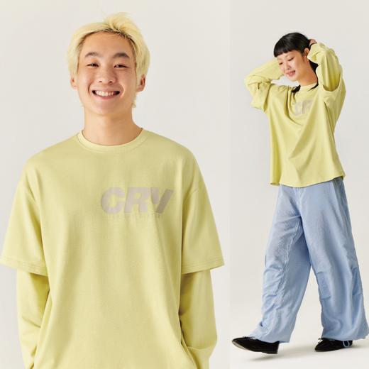 cryingcenter 假两件宽松舒适圆领滑板造型长袖tee 商品图2