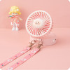【usb充电挂脖迷你风扇！随身空调】带灯化妆镜折叠小风扇学生宿舍桌面便携手持 商品缩略图3