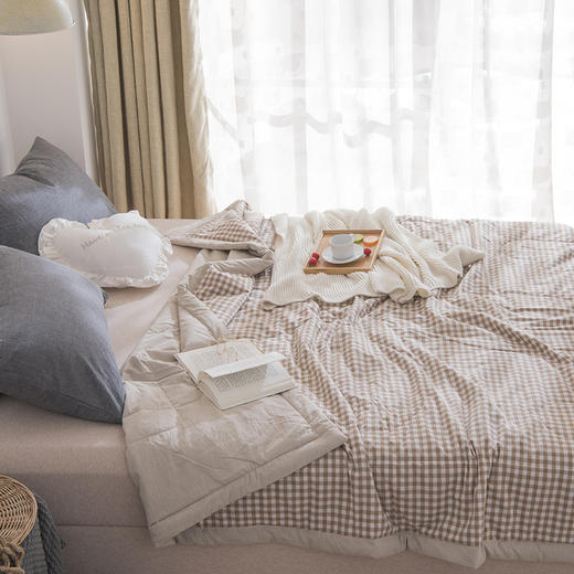 【水洗棉夏被--经典花色】水洗棉夏被全棉夏凉被学生夏季盖毯空调被 商品图6