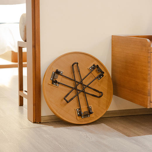 祥福 圆梦床头小桌子可折叠桌宿舍小圆桌茶几阳台零食桌子学生桌游戏桌户外便携式桌 商品图9