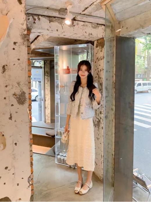 南茴NANHUI防踢头甜美气质风平底单鞋#8176-2  羊京绒鞋面，透气舒适，材质柔软细腻，防潮有质感 商品图2