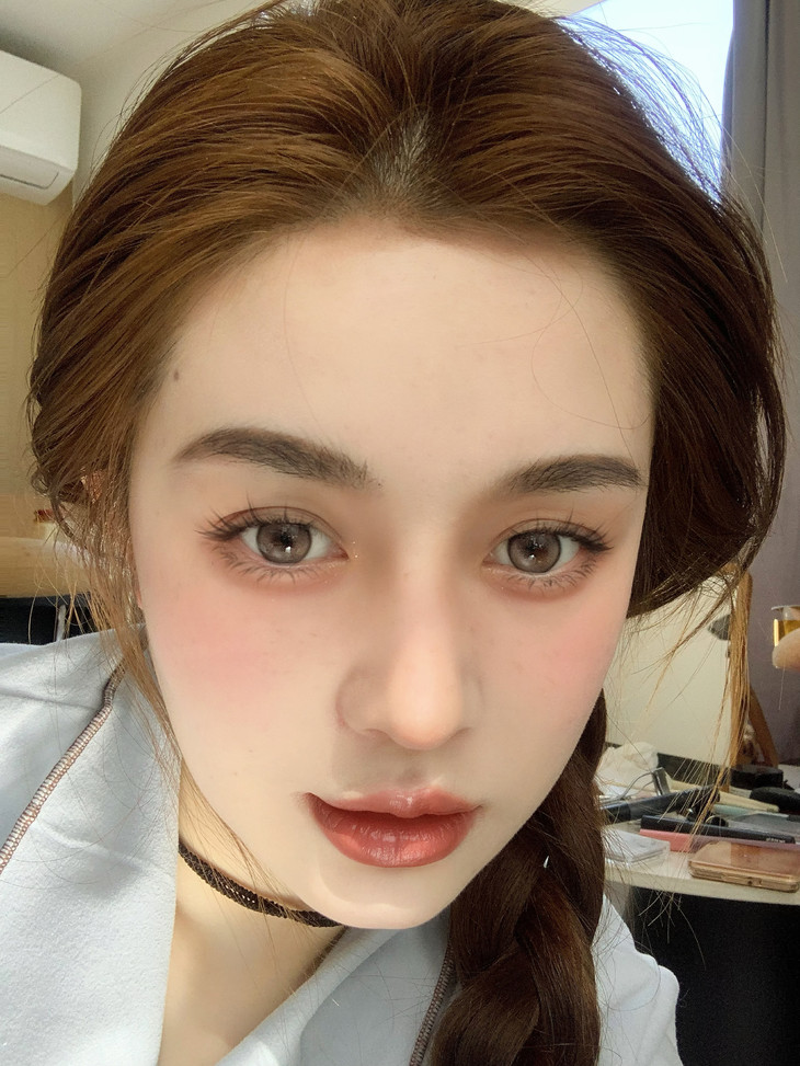 BOLLYCON美瞳 年抛隐形眼镜 泪光浅驼14.2mm 1副/2片 左右可不同度数-VVCON美瞳商城23