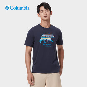 哥伦比亚男式速干印花短袖T恤XE9151