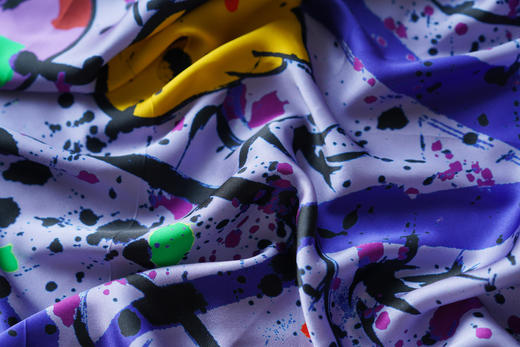 吴冠中艺术丝巾《石榴》方巾桑蚕丝 商品图1