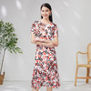 EITIE爱特爱圆领收腰显瘦度假风长裙6607303连衣裙 商品缩略图3