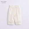 马克珍妮夏装新款 女童花边腰透气亚麻裤子九分裤230953 商品缩略图3